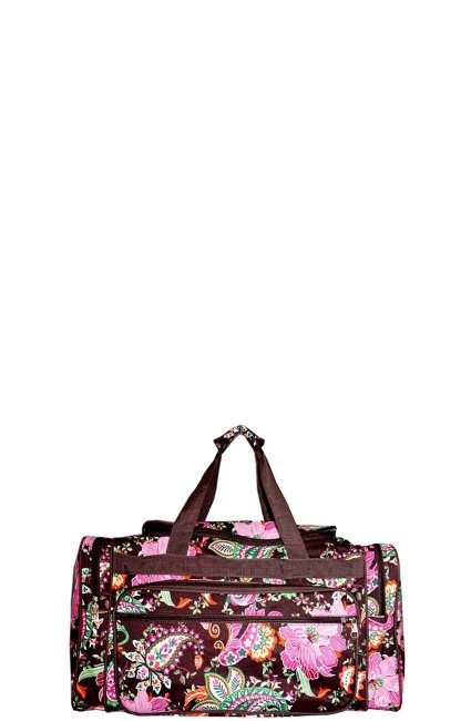 Printed Duffle Bag-FLS417/BWN